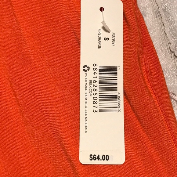 Orange sleeveless dress - Picture 3 of 4